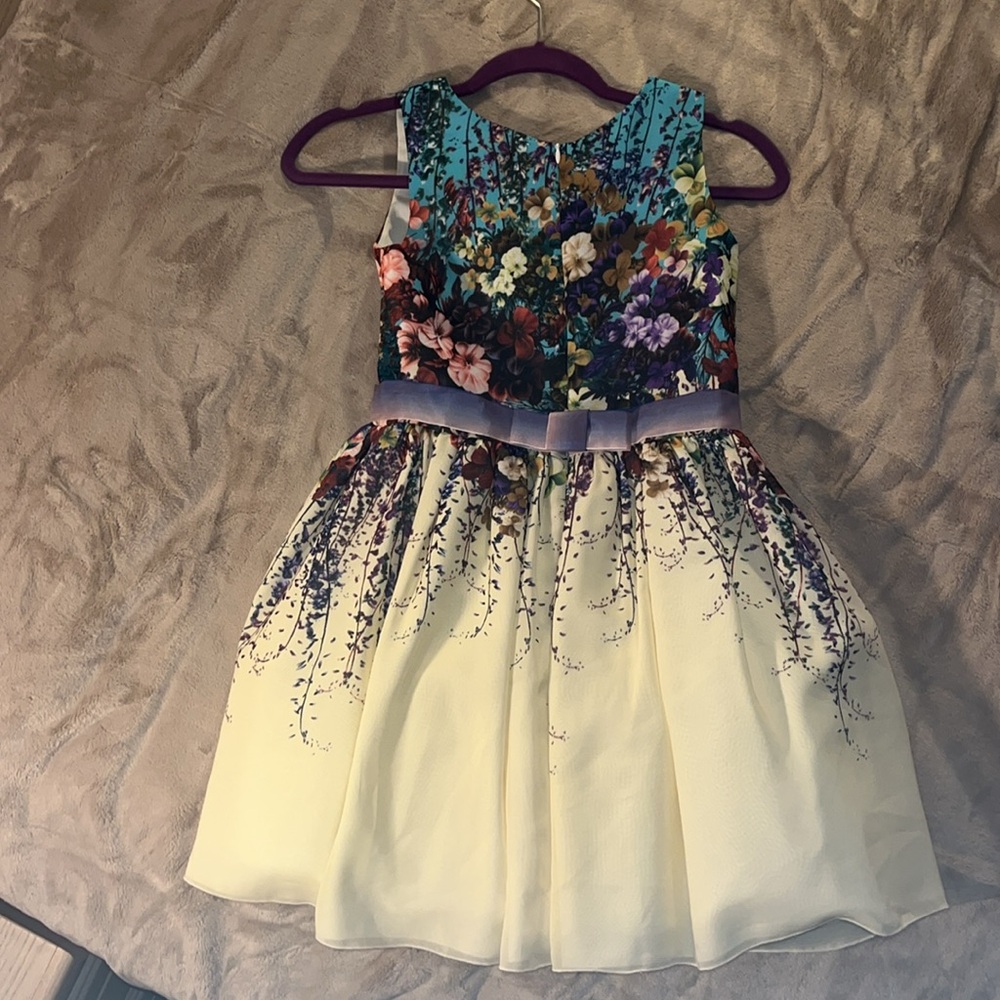 Multicolor party dress for 10-12 y/o. excellent condition